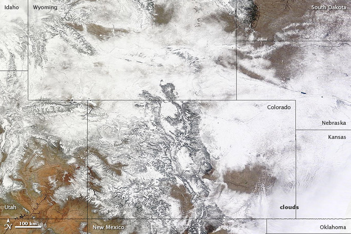 Record-Setting Snowfall Seen from Space